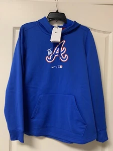 Women’s Atlanta Braves Nike The A Pregame Performance Hoodie - Lg - MSRP $85 - Picture 1 of 7