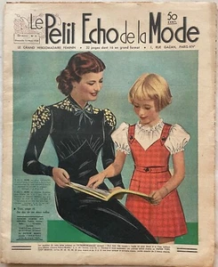 LE PETIT ECHO DE LA MODE n° 11 du 13 Mars 1938 revue ancienne féminine couture - Picture 1 of 3