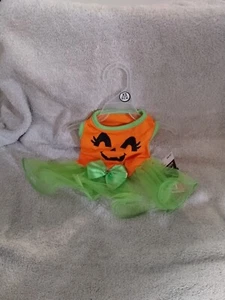 ¡Manera de celebrar! Ropa de vestir para perro XS Halloween Jack O Lantern 10,5" espalda - Imagen 1 de 4