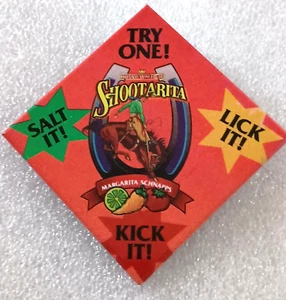 Rare Margarita Shootarita Schnaps Hiram Walker Promo Pin Button New NOS 1980s - Bild 1 von 3