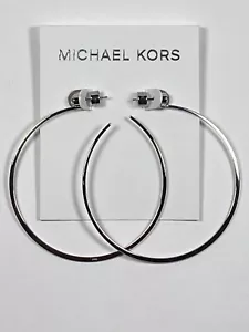 Michael Kors Creolen silberfarben 2&1/2" NEU - Bild 1 von 6