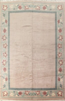 Vegetable Dye Bordered Nepalese Oriental Area Rug Palace Size Hand-knotted 12x14 - Image 1 of 4