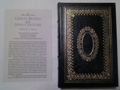 ONE HUNDRED YEARS OF SOLITUDE Gabriel Garcia Marquez Easton Press 1998 LEATHER - Image 1 of 4