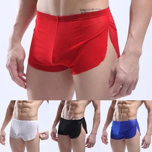 Herren Slips Party Sexy Shorts Seitenschlitz Trunks Trunks Slip Unterhose - Bild 1 von 16
