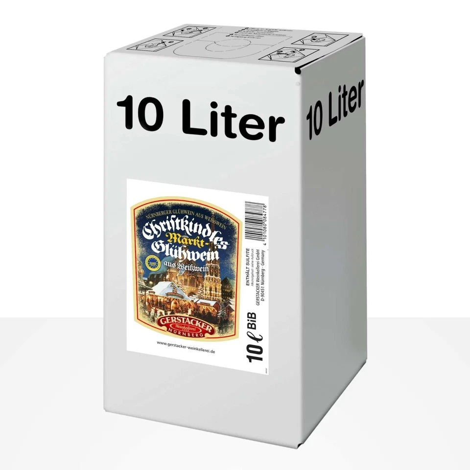 Gerstacker Nürnberger Christkindles Markt-Glühwein aus Weißwein 10 L, Bag in Box - Bild 1 von 1