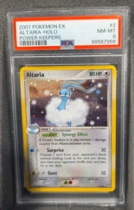 POKEMON CARD ALTARIA HOLO 2 EX POWER KEEPERS #2 GRADED PSA 8 HOLO FOIL VINTAGE - Picture 1 of 3