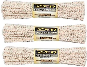 ZEN Bundles Zen Pipe Cleaners Hard Bristle, 132 Count (Pack of 3),Yellow - Picture 1 of 5