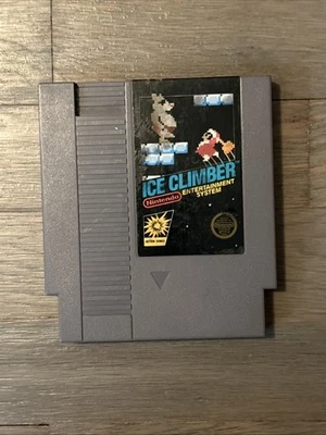 Ice Climber NES Nintendo Video Game Black Box Cartridge + Sleeve Vintage - Image 1 of 4