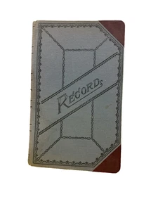 Vintage TALL Collectible Records Standard Blank Book No. 66 45/156 Pages Used - Picture 1 of 7