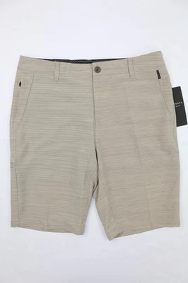 Pantalones Cortos 7 Diamonds Kinetic 4 Vías Elastizados Rendimiento Para Hombres Caqui Talla 31 10" Entrepierna Foto 1 de 4