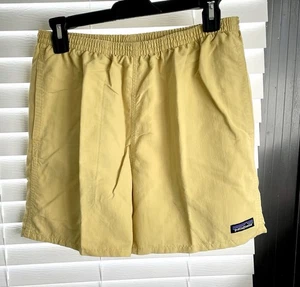 *VINTAGE* Patagonia Baggies Shorts - Mens  M - Yellow - Pre-Owned - Fall 1999 - Picture 1 of 12