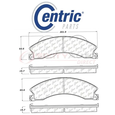 Centric C-TEK Ceramic Disc Brake Pads for 2009-2016 GMC Savana 4500 6.0L pk Foto 1 de 4