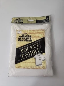 Old Mill Shirt, Men's Size XL White, Heavyweight, Crew Neck, with Pocket, New - Picture 1 of 2