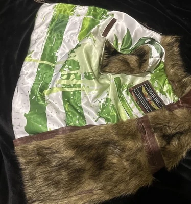 Chaqueta/chaleco de motociclista de cuero de piel real para hombre XL se ajusta como mediano/grande Foto 1 de 4