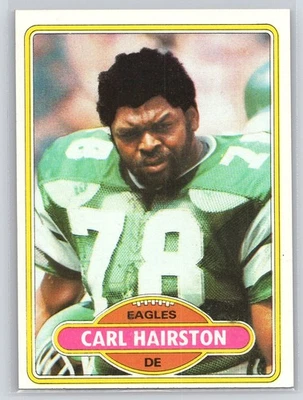 1980 Topps #92 Carl Hairston - Rookie RC - Eagles - Image 1 of 2