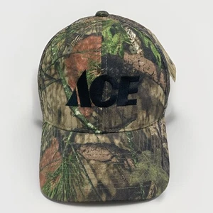 Ace Hardwear Mossy Oak Hat Cap Strap Back Brown Green Camo Camouflage Outdoors - Picture 1 of 7