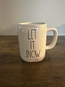 Taza de café Rae Dunn Let It Snow regalo de Navidad granja elegante - Imagen 1 de 4