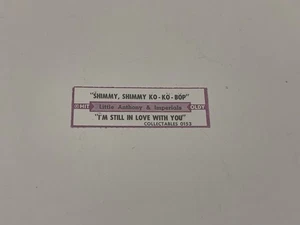 Jukebox Title Strip Little Anthony & The Imperials Shimmy Shimmy Ko Ko Bop - Picture 1 of 1