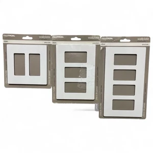 Leviton Claro No Visible Screws Wallplates. White Gloss Finish (F) - Picture 1 of 8
