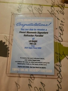 2025 Topps WWE LA Knight Finest Moments Signature Refractor Parallel - Bild 1 von 1