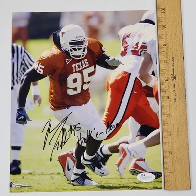 Marcus Tubbs Autographed 8x10 Photo Signed JSA Certified COA Texas & Seahawks - Image 1 of 4
