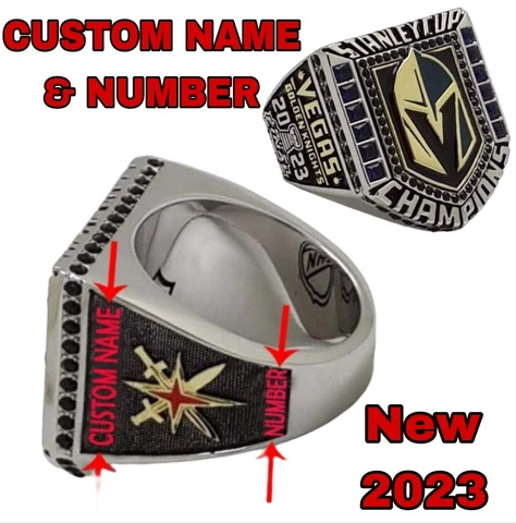 New 2023 Golden Knight Stanley Cup Championship NHL Custom Name & Number Cover