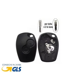 🇮🇹GUSCIO COVER CHIAVE 2T TELECOMANDO PER RENAULT CLIO MODUS KANGOO TWINGO * - Imagen 1 de 4