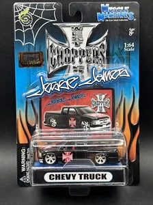 2004 Muscle Machines Jesse James West Coast Choppers BLACK CHEVY TRUCK look 1:64 - Picture 1 of 5