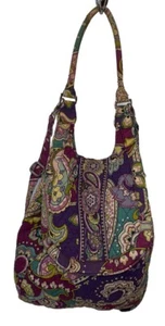 Vera Bradley Heather Paisley Backpack Tote Purse Retired - Picture 1 of 5