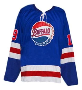 Any Name Number Buffalo Bisons Custom Hockey Jersey Hodgson Blue - Imagen 1 de 3