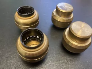 Water Pipe End Caps, Copper, Qty: 4 - Picture 1 of 1