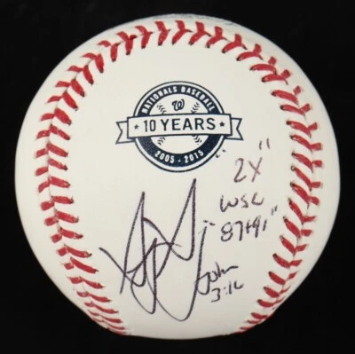 Greg Gagne autografado Washington Nationals beisebol JSA holográfico 2 inscrições! - Imagem 1 de 2