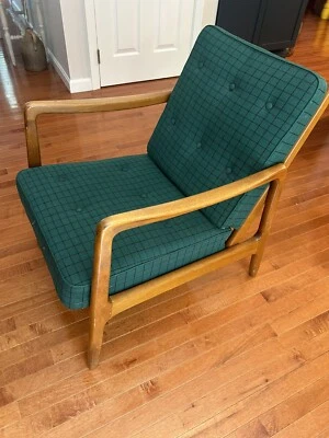 Hermosa silla moderna de mediados de siglo años 50 Francia y Daverkosen Foto 1 de 4