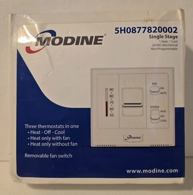 Modine Three 恒温器单级 5H0877820002 非可编程 24 伏  — 第 1/4 张图片