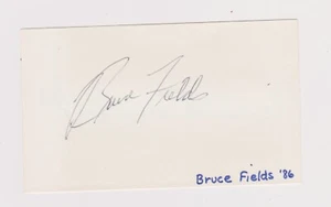 Bruce Fields - Signed 3x5 - Debut 1986 - Tigers - Picture 1 of 1