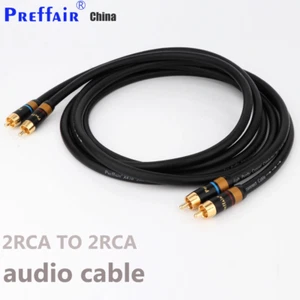 Pair Audio OFC Copper RCA Cable Hi-End Extension Cord with Gold Plated RCA Plug - Afbeelding 1 van 7