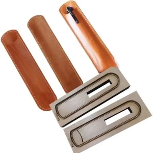 Leather Single Fountain Pen Case Holder Bag Cutting Die Pencil Pouch Template - Picture 1 of 3