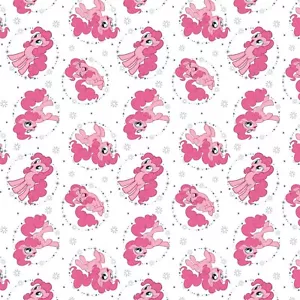 BTY My Little Pony Pinkie Pie White Cotton Fabric By The Yard 95010103-3 - Picture 1 of 2