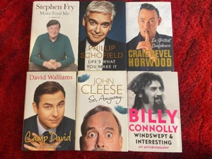 Stephen Fry, David Walliams, John Cleese, Billy Connolly books - excellent - Picture 1 of 2
