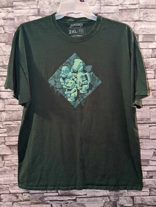Lootwear Exclusive Jumanji T Shirt 100% Cotton Green Mens Size 2XL - Picture 1 of 5