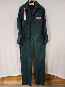 Vintage Conoco Gas Service Station Coveralls Unitogg 500 Medium Regular  - Picture 1 of 22