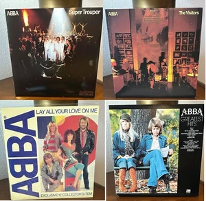 4 ABBA Records complete LP collection US PRMO Pressings 1980-82 Vinyl is NM - Picture 1 of 15
