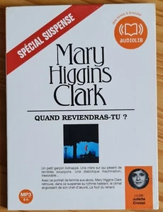 Livre audio. Mary Higgins Clark. Quand reviendras-tu? 1 cd. Comme neuf. - Picture 1 of 2
