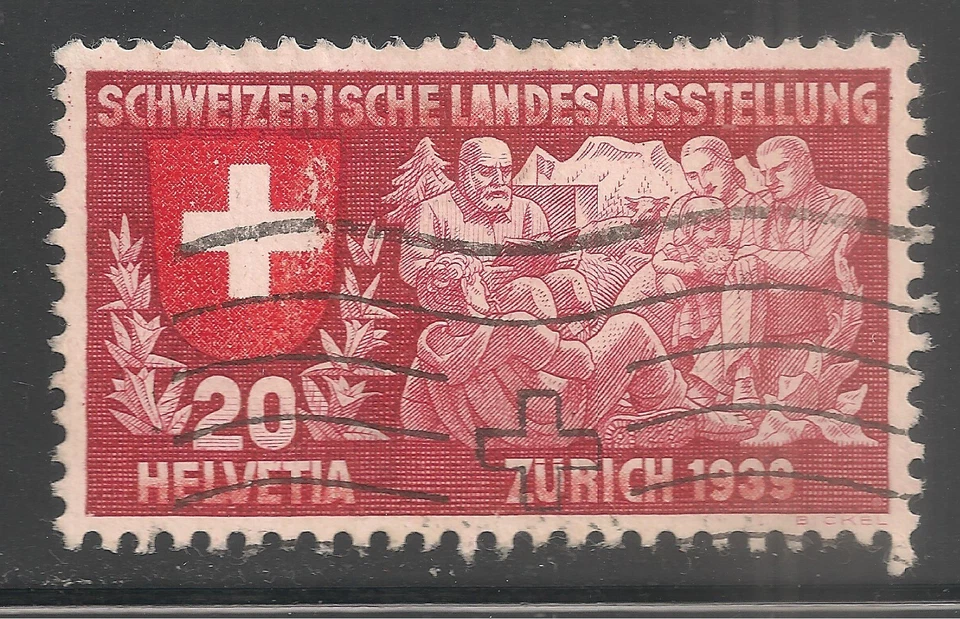 Switzerland #251 VF USED - 1939 20c Swiss Family (German) - Image 1 of 1