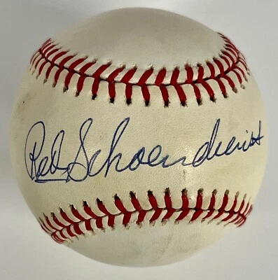 Red Schoendienst (Cardinals) signed National League (White) baseball JSA RR57791 - Image 1 of 2