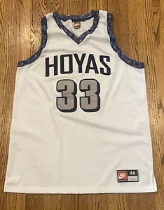 Georgetown Hoyas Vintage 90s Nike Authentic Basketball Jersey #33 Ewing Mourning - Picture 1 of 9