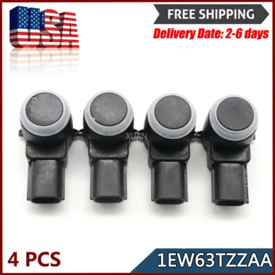 Sensor de asistencia de estacionamiento PDC 4 piezas 1EW63TZZAA para Dodge Chrysler Jeep Ram 2009-2018 Foto 1 de 4