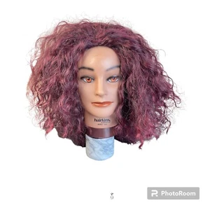 SIS Wig Red Violet Wave No Part  Hairpiece Change of Pace Hairstyle/Costume - Picture 1 of 10