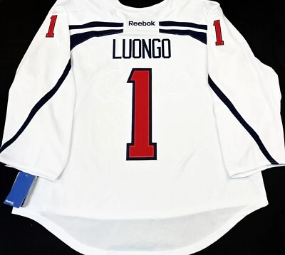GOALIE-CUT ROBERTO LUONGO FLORIDA PANTHERS REEBOK LICENSED NHL PRACTICE JERSEY - Image 1 of 4