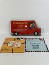 Vintage 1980s Postman Pat Book Bundle Cardboard Van Holder Illustrated x 4 Story